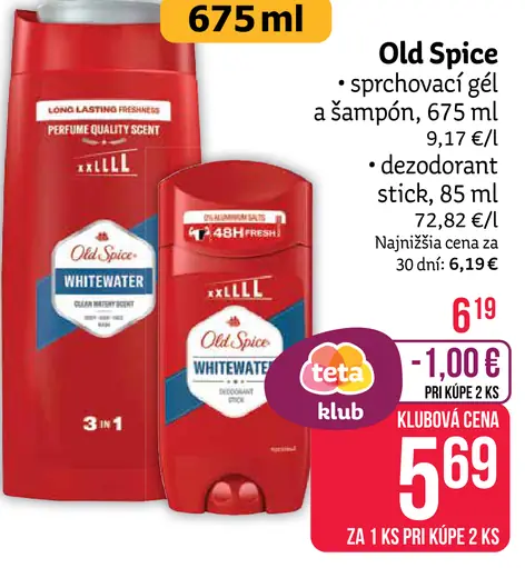 Old Spice sprchový gél a šampón