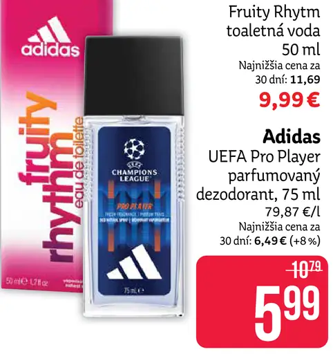 Adidas Fruity Rhythm toaletná voda