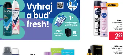 Nivea antiperspirant Black & White / Pearl & Beauty