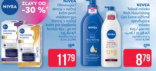 Nivea obnovujúci denný + nočný krém proti vráskam