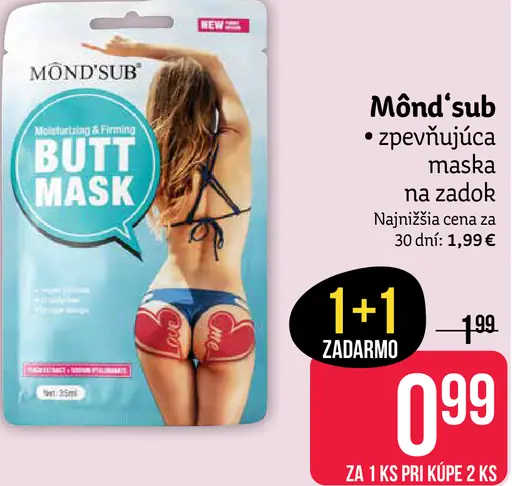 Mônd'Sub maska na zadok Butt Mask