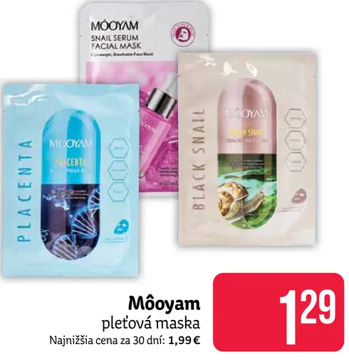 Mooyam pleťová maska