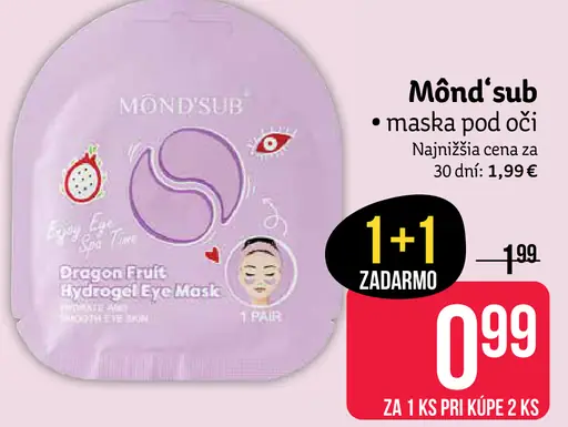 Mônd'Sub maska pod oči