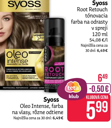 Syoss Root Retouch tónovacia farba