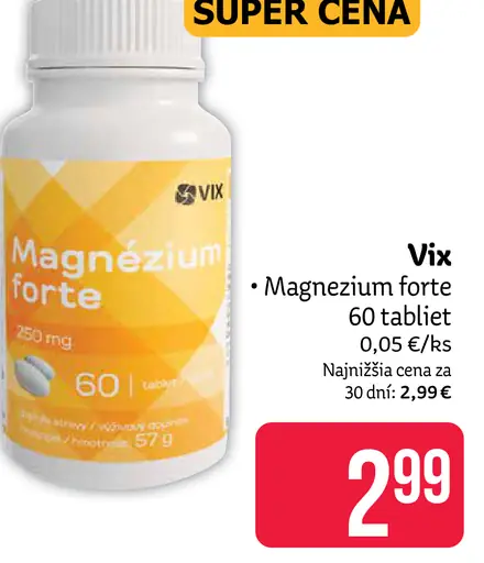 Vix magnézium forte tablety