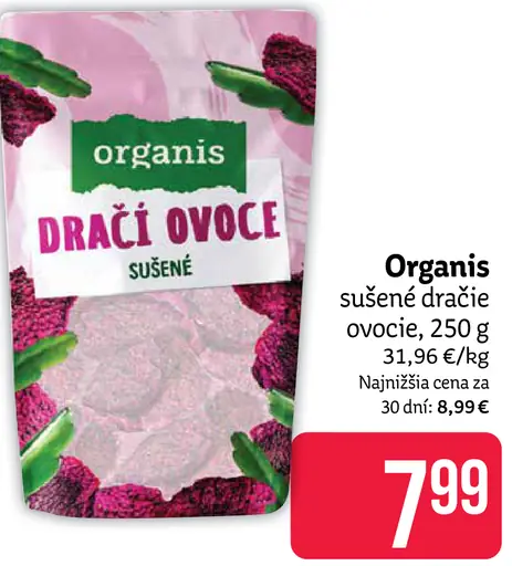 Organis sušené dračie ovocie