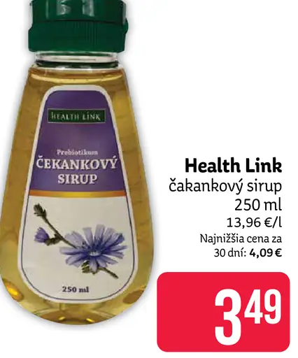 Health Link čakankový sirup