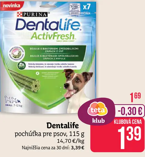 Dentalife pochúťka pre psy ActivFresh