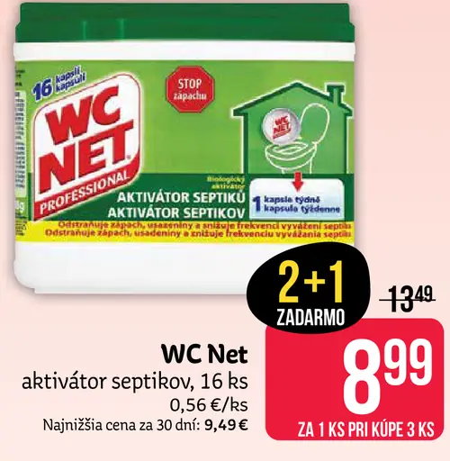 WC Net aktivátor septikov