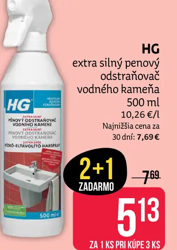 HG extra silný penový odstraňovač vodného kameňa