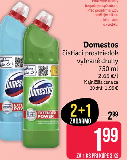 Domestos čistiaci prostriedok
