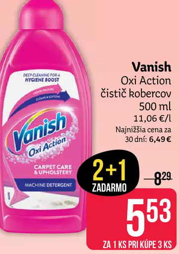 Vanish Oxi Action čistič kobercov