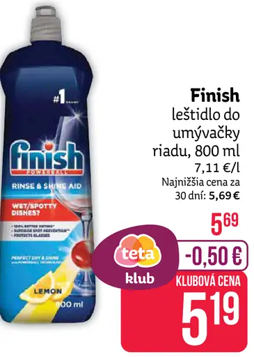 Finish Leštidlo do umývačky riadu