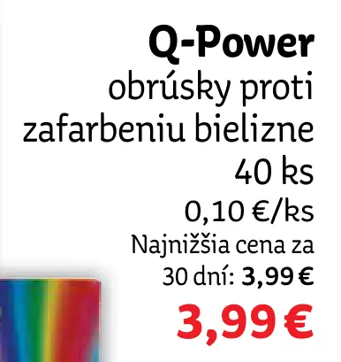 Q-Power obrúsky proti zafarbeniu