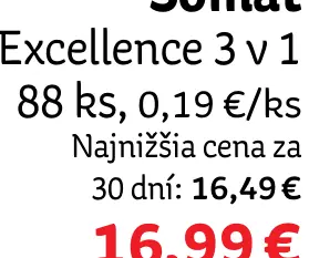 Somat Excellence 3 v 1 kapsuly do umývačky riadu