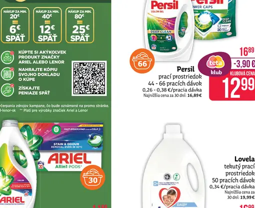Persil prací prostriedok power caps