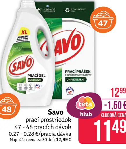 Savo prací prostriedok