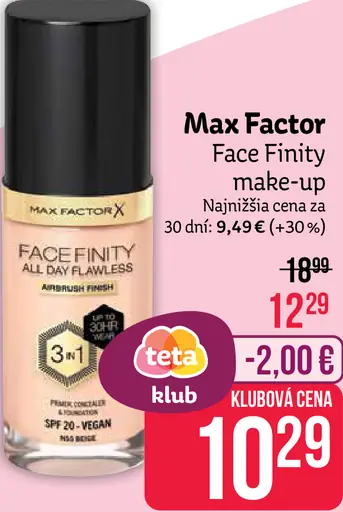 Max Factor Face Finity make-up