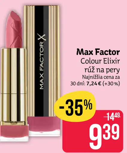 Max Factor Colour Elixir rúž na pery