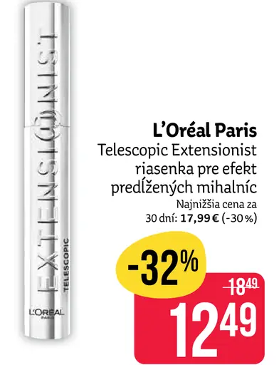 L’Oréal Paris Telescopic Extensionist riasenka pre efekt predĺžených mihalníc