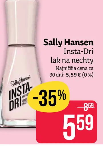 Sally Hansen Insta-Dri rýchloschnúci lak na nechty ružový