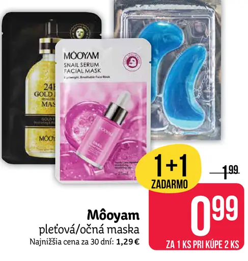 Mooyam pleťová maska