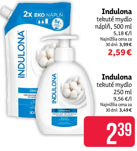 Indulona tekuté mydlo