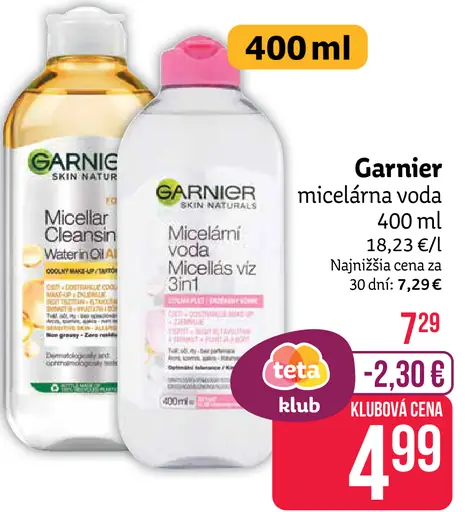 Garnier micelárna voda