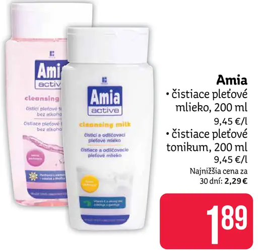 Amia čistiace pleťové mlieko