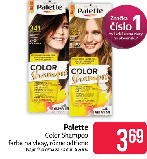 Palette Color Shampoo farba na vlasy