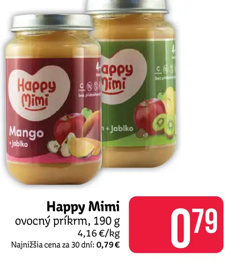 Happy Mimi ovocný príkrm Mango