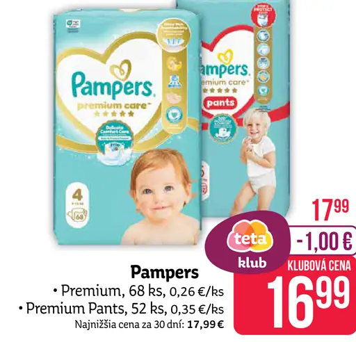 Pampers Premium detské plienky