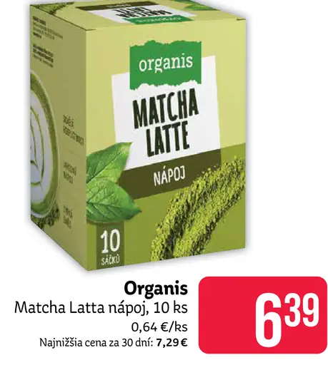 Organis Matcha Latte nápoj