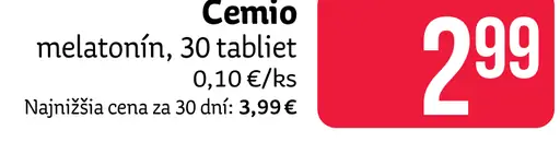 Cemio melatonín