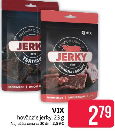 Vix hovädzie jerky