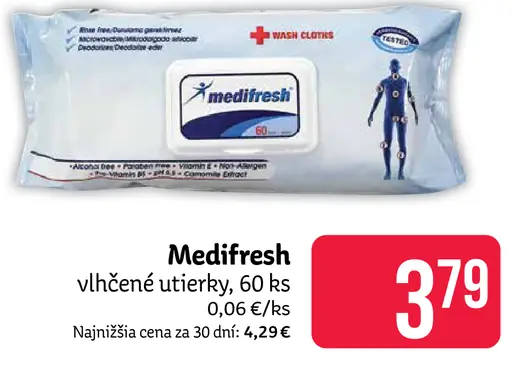 Medifresh vlhčené utierky