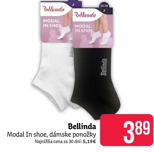 Bellinda Modal In Shoe dámske ponožky