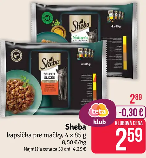 Sheba kapsičky pre mačky