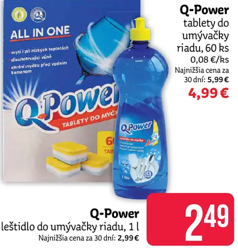Q-Power leštidlo do umývačky