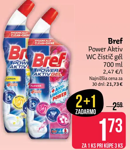 Bref Power Aktiv WC čistiaci gél