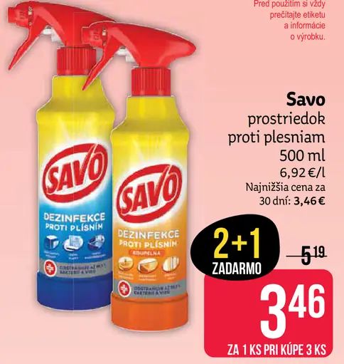 Savo prostriedok proti plesniam