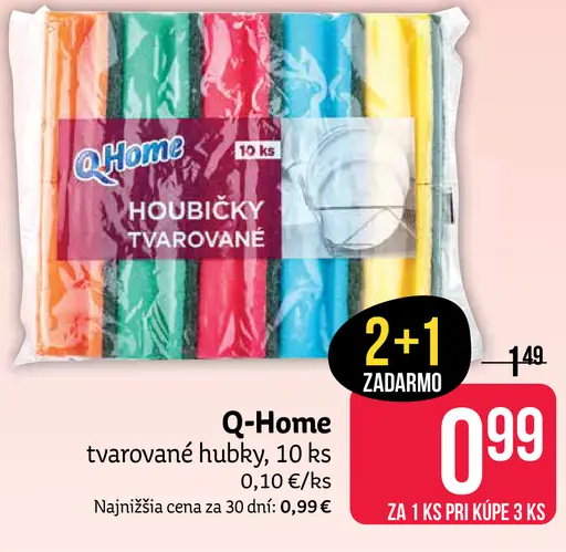 Q-Home tvarované hubky