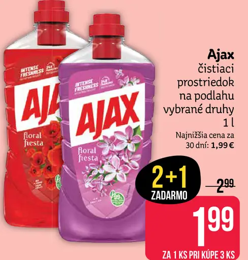 Ajax čistiaci prostriedok na podlahu