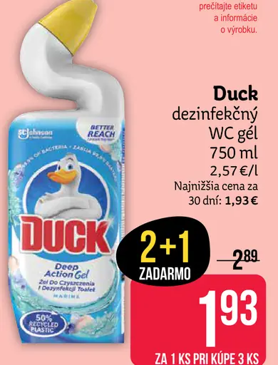 Duck dezinfekčný WC gél