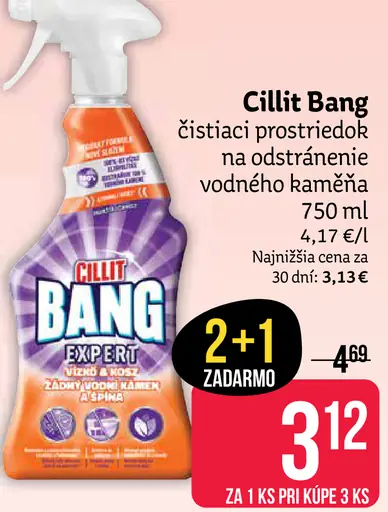 Cillit Bang čistiaci prostriedok na odstránenie vodného kameňa