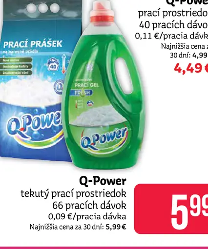 Q-Power tekutý prací prostriedok