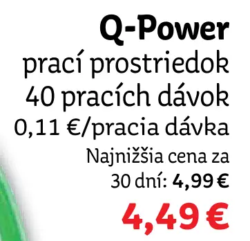 Q-Power prací prostriedok