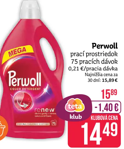 Perwoll prací prostriedok na farebnú bielizeň