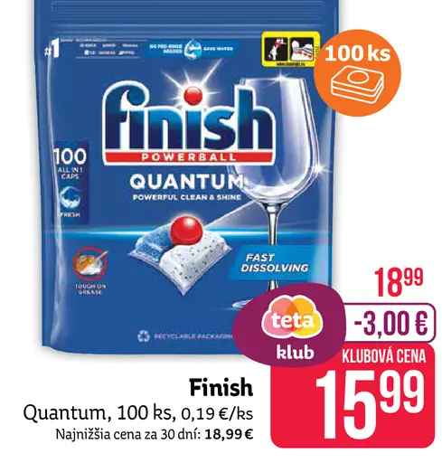 Finish Quantum Tablety do umývačky