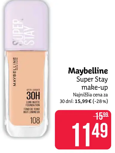 Maybelline Super Stay make-up